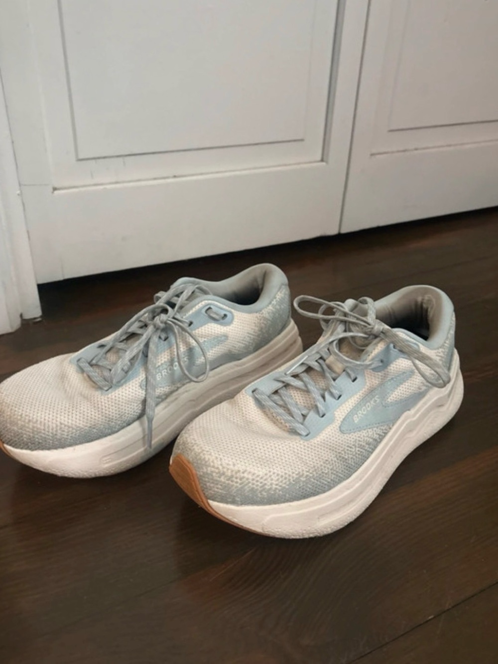 Brooks Women's Pale Blue Mesh Running Shoes - Picture 2 of 7